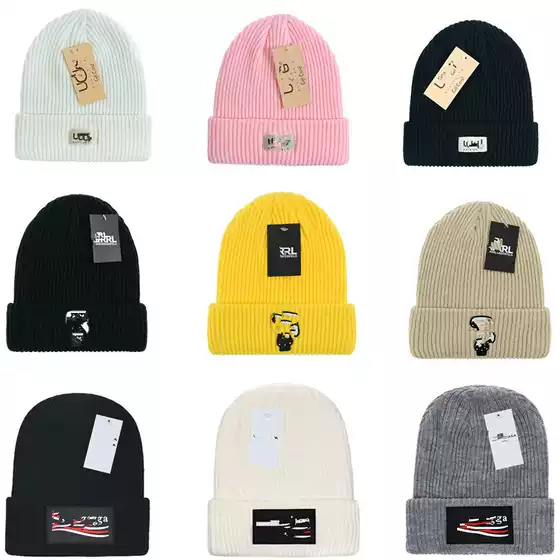 2024 New Autumn and Winter Thick Woolen Hat Knitted Hat Outdoor Warm Couple Style Travel and Leisure Fashion