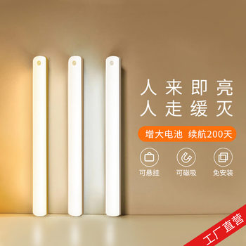 Creative human body induction lamp magnetic suction cabinet corridor sensor lamp charging bedside Night Lamp Cabinet lamp