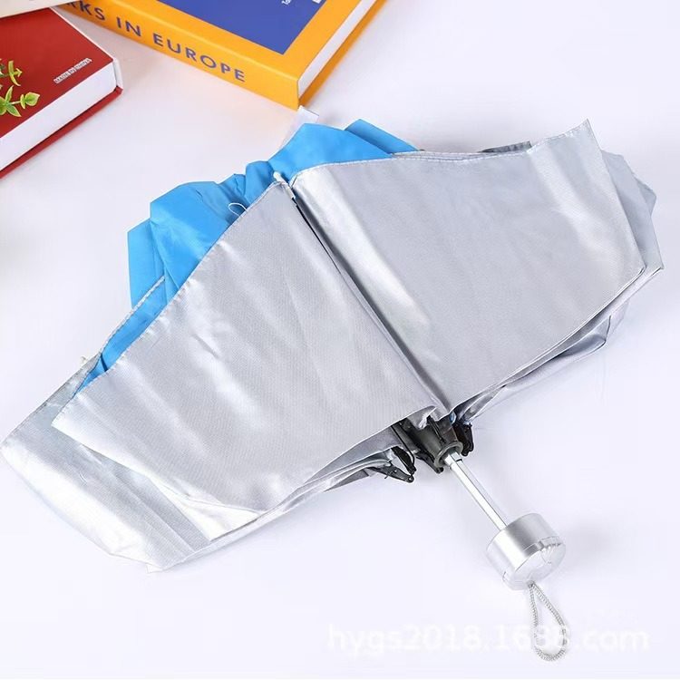 Umbrella Wholesale, Dual-Use for Sun and Rain, Creative Sun Umbrella, Silver-Coated Umbrella, Manual Gift Customization, Rainproof Advertising Umbrella