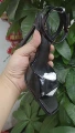 Black patent leather