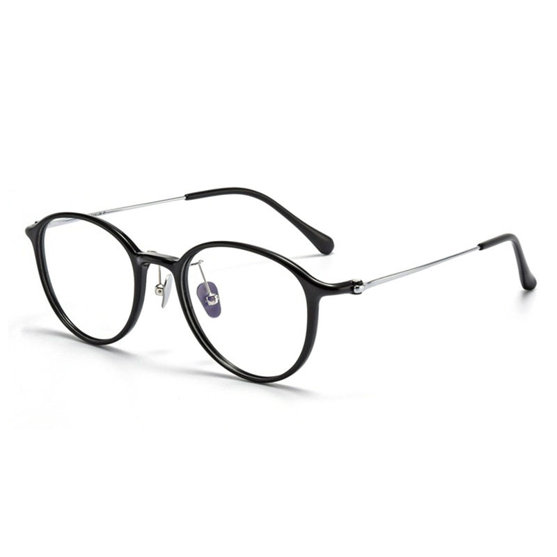 Ultra-light pure titanium frame wholesale 9108 retro high myopia special glasses frame women's plain small frame can be matched with glasses