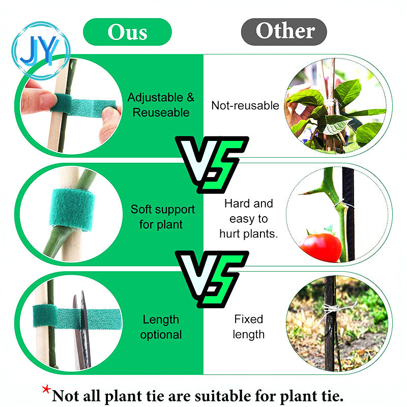 Hot Plant Climbing Vine Green Plant Bundle Velcro Velcro Belt Garden Plant Flower Shape Back-to-Back Fixed Strap