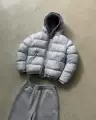 Gray logo cotton jacket