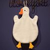 Big Goose hand towel kitchen hanging towel functional towel cartoon hanging towel coral velvet hanging towel absorbent kitchen towel dish towel
