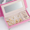 New Jewelry Box storage box large capacity decoration Trendy wedding gift gift Barbie pink