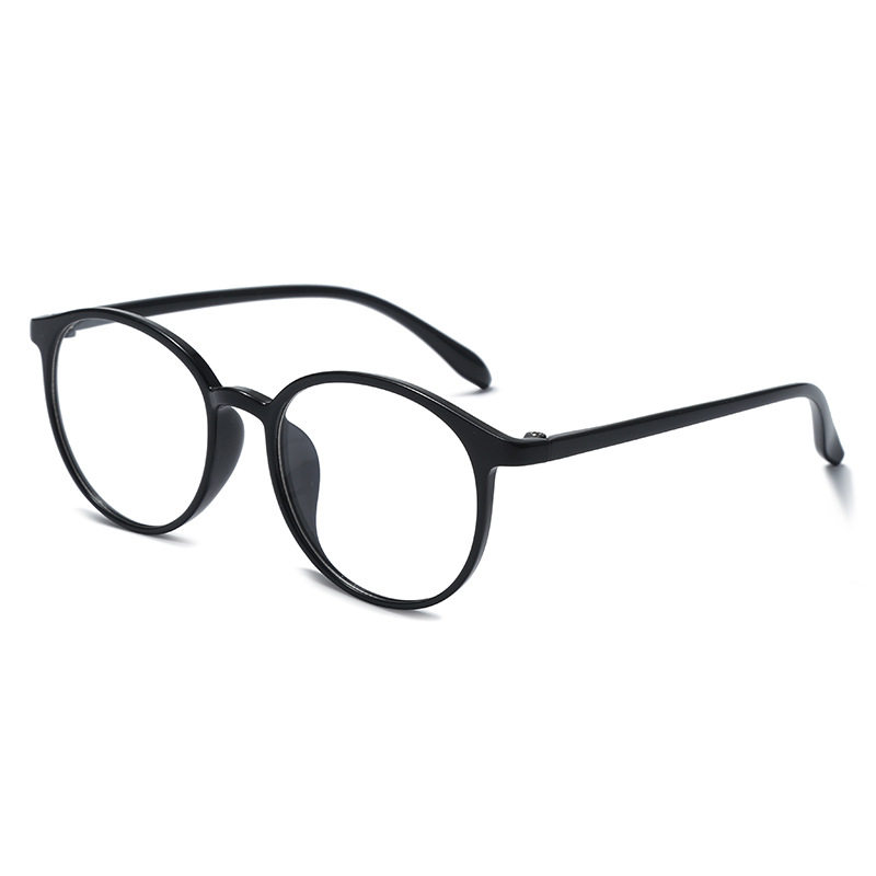 17160 Glasses Frame Simple Round Shape Xiaohongshu Ins Style Glasses No Makeup Retro Literary Tr90 Glasses Frame
