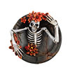 Personalized Halloween Flower Skull Ashtray, Trendy and Cool Gift for Boys, Resin Desktop Ornament, Home Decoration
