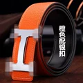 Orange silver buckle