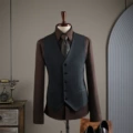 Dark gray (single row vest)