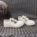 Velcro white leather