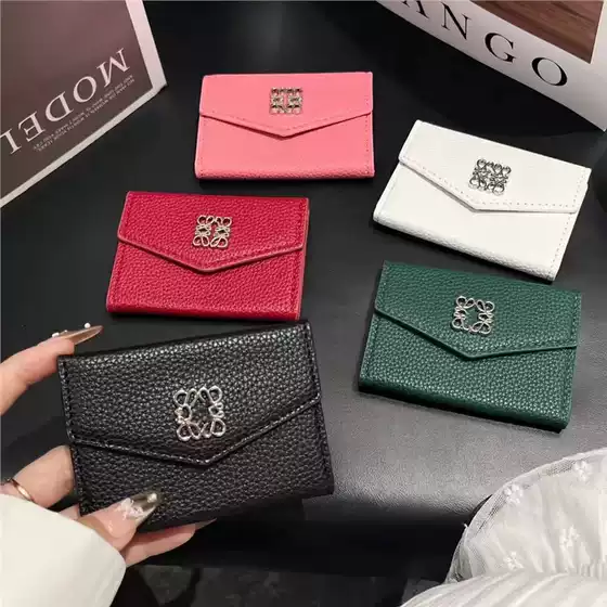 New Style Luxury Card Holder Document Organizer with Pebbled Texture Accordion Design, High-End Portable Small Coin Purse