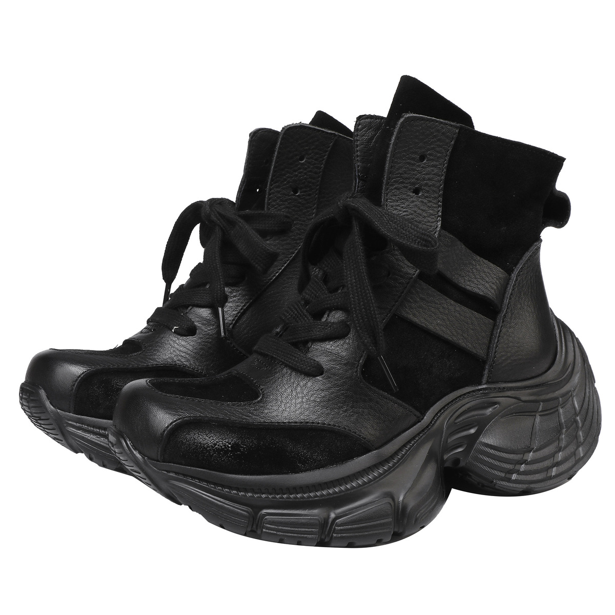 Boot nữ cổ thấp da bò thật dây kéo hông phong cách cổ điển — màu đen, màu nâu