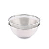 Factory direct stainless steel drain basket set salad bowl fruit basket 304 baking bowl egg basin rice washing vegetable basket