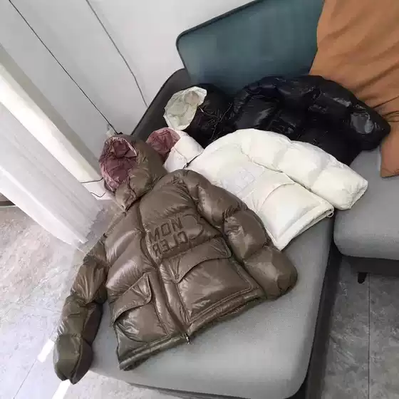 2023 New Thickened m Mengjia down Jacket for Women, Short Style, Khaki and Black, 95% White Goose down