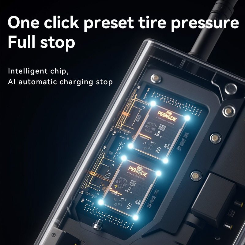 Car Wireless Liquid Display Air Pump Smart Electric Car Tire Pump Portable Mini Car Air Pump