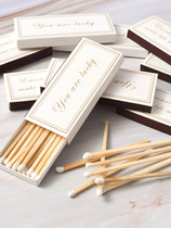 Lengthened Matches Retro Refined Texture Cigars With Anti-Burn Hand Matches Birthday Scented Candle Match Point Smoke New
