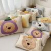 A cartoon children's cotton sanding pillowcase pillow core 30*50 thick single 48X74cm pillow cover