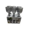 Glass Vertical Goblet High Color Value Milk Tea Dessert Cup Ice Cream Cup Fruit Juice Glass Red Wine Glass GB10