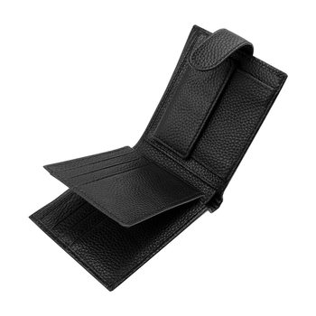 Cross-border Hot Sale Anti-theft Brush RFID Men's Wallet Multi-card Card Holder Large Capacity Coin Bag with Zipper