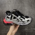 7.5 black silver half light shoes