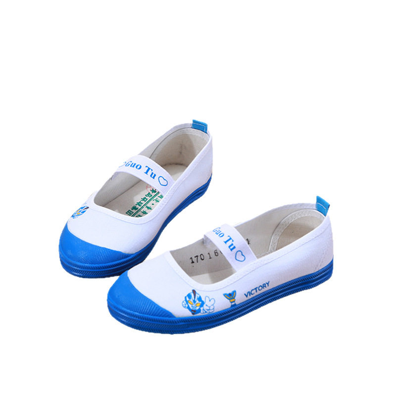 Dance Shoes Baby Children's Gymnastics Shoes Kindergarten Indoor White Shoes Men's and Women's Sneakers Factory Direct Sales Canvas Shoes