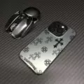 Colorful silver shell-black-cross ser123