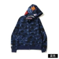 (blue shark jacket thin velvet)