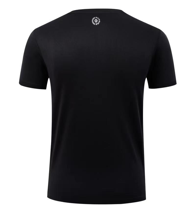 夏高品质圆领薄款透气速干T恤定制 户外运动跑步团建活动服印绣字