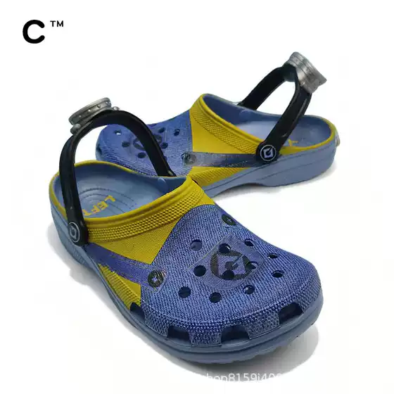Crocs Minions Despicable Me Overalls Clogs Sandals Slip-On Shoes with Eyewear Charms