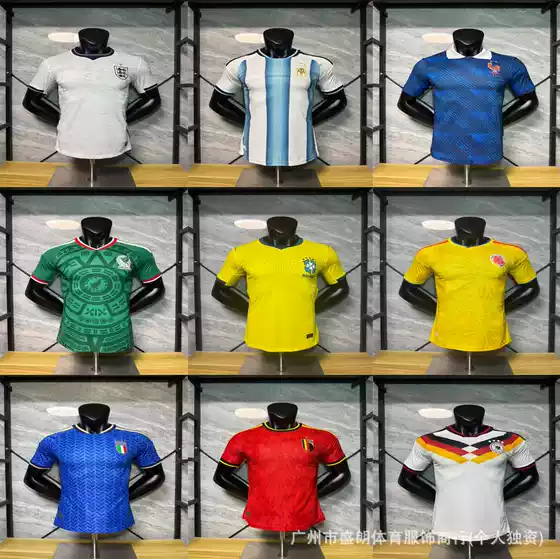 2627 New National Team Home and Away Argentina Player Version Short-Sleeved Football Jersey Quick-Drying Player Version Direct from Manufacturer