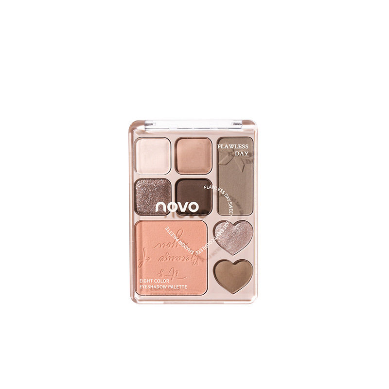 Novo Leisure Sweetheart Eight-Color Eyeshadow Palette Multi-Purpose Pearl Shimmer Portable Multi-Color Eyeshadow Palette