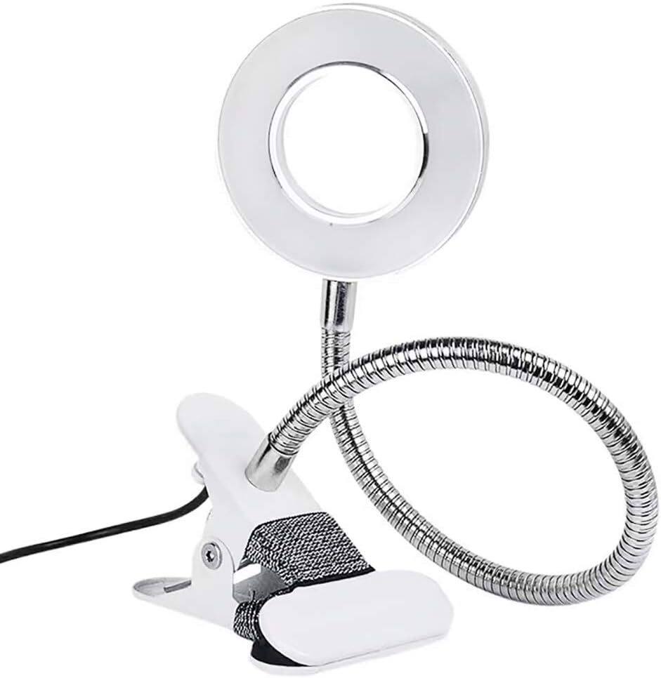 95mm magnifying glass clip, tattoo beauty learning machine repair work lamp, dimmable adjustable universal hose