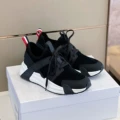 Black toe cap cowhide