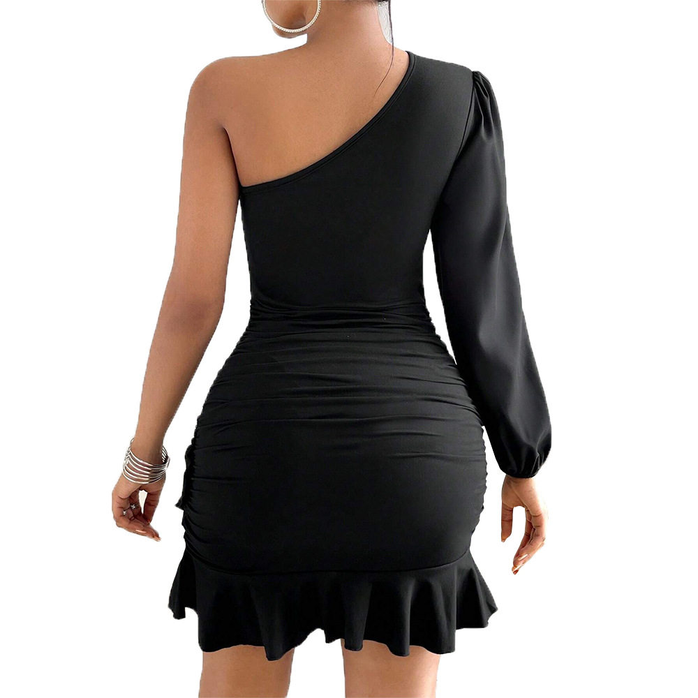 French Style Off Shoulder Dress Elegant Design Short Length Spring Summer Fashion Perfect for Parties and Events