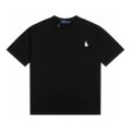 T-shirt black white label