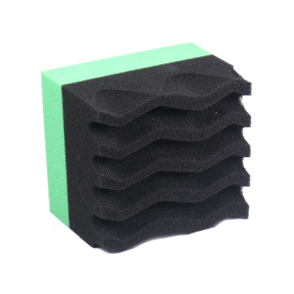 Square Water-Patterned Car Cleaning Sponge, Flexible, Wear-Resistant, Powerful Decontamination, Car Beauty and Maintenance, Car Cleaning Tool