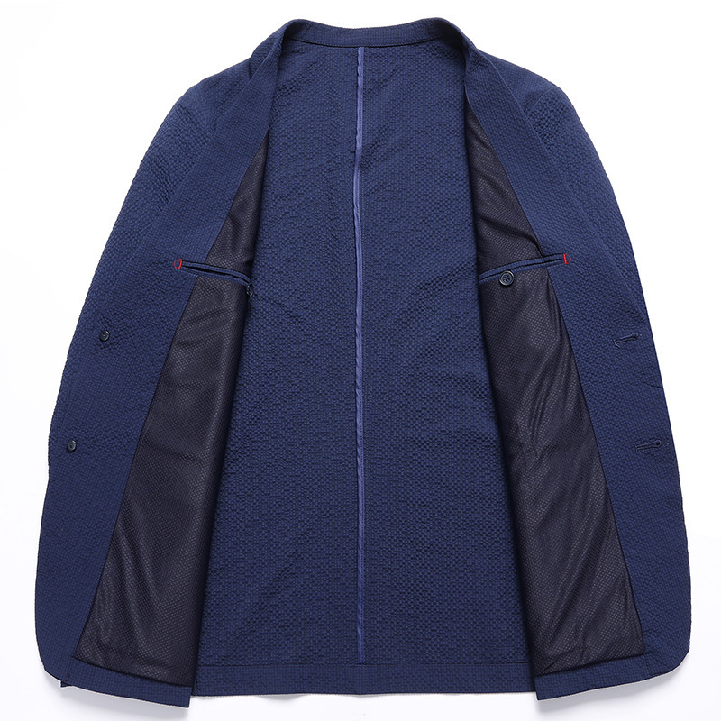 Áo vest nam mỏng nhẹ chống nhăn chống nắng dáng ôm phong cách trẻ trung — Xanh đậm, Xám xanh, Màu xám gạo, Xanh lam bảo