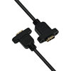 HDMI Female to Female Extension Cable with Ear Screw Holes to Fix HDMI Double Female 4K High-Definition Adapter Cable