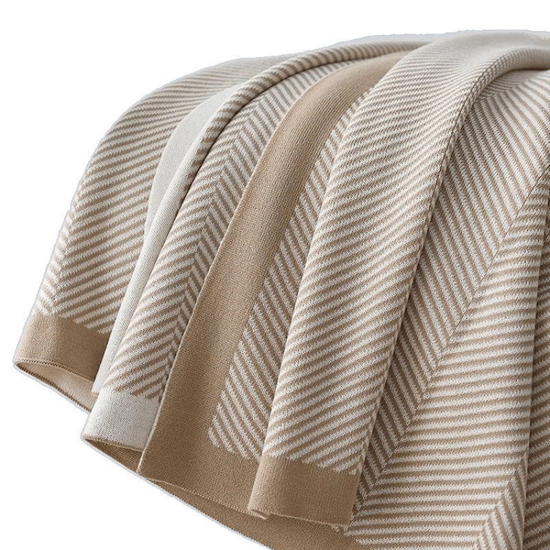 Nordic Simple Aviation Knitted Nap Air-Conditioned Blanket Blanket Bedside Office Shawl Blanket Sofa Car