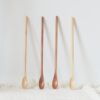 25cm Long Handle Wooden Spoon Honey Stirring Spoon Lotus Wood Thin Handle Spoon Long Wooden Spoon Can Be Printed with Logo