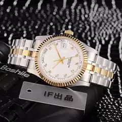 2025 Foreign Trade Men's Casual Steel Band Mechanical Watch Manufacturer Wholesale Dropshipping