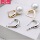 Ушная пряжка DIY аксессуары Seiko S925 стерлингового серебра жемчужные серьги пустые опорные серьги серебряные опорные аксессуары полуфабрикатные серьги женские mini 2