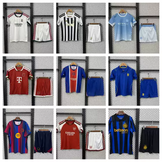 2627 New Children's Clothing Lwp Paris Real Madrid Juventus Manchester United Chelsea Jerseys Football Uniforms Kids' Clothes