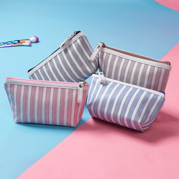 Creative Toiletry Bag, Convenient Travel Cosmetic Bag, Lipstick Cosmetics Bag, New Stripesd Cosmetic Bag Wholesale