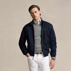 Cross border foreign trade high version RL Ralph Lauren old money style stand collar workwear jacket for men and women