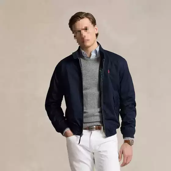 Cross border foreign trade high version RL Ralph Lauren old money style stand collar workwear jacket for men and women