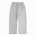 Gray pocket embroidered trousers