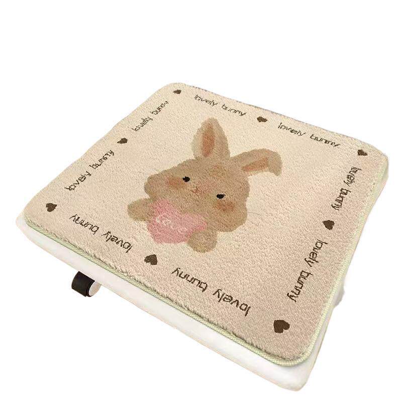 Cushion Chair Pad Plush Seat Pad Autumn and Winter Thickened Warm Office Long Sitting Cushion Home Stool Pad Ld