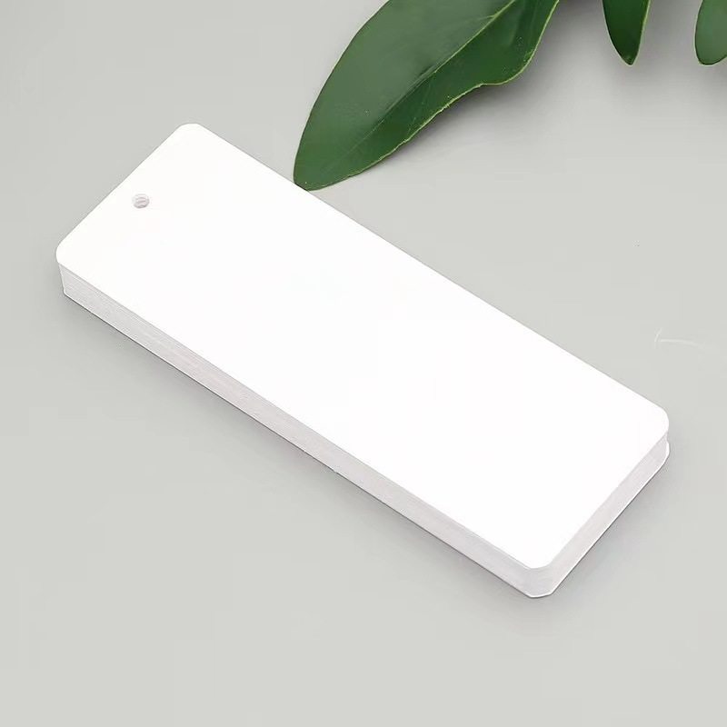 Blank Bookmark Self-written Paper Handwritten Primary School Student Production Material Package diy Handmade Dried Flower Bookmark Card Tassel