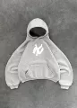 light gray hooded